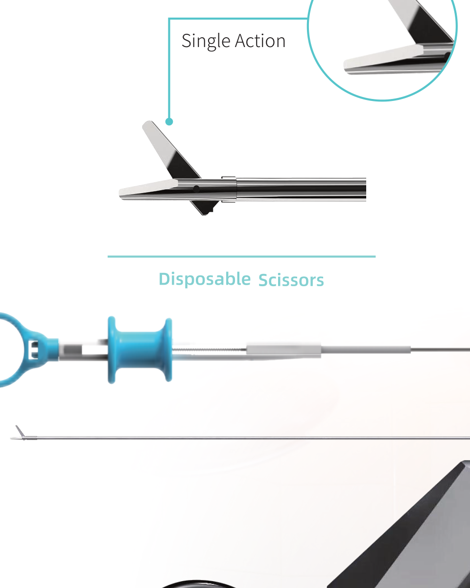 Disposable single-action scissors